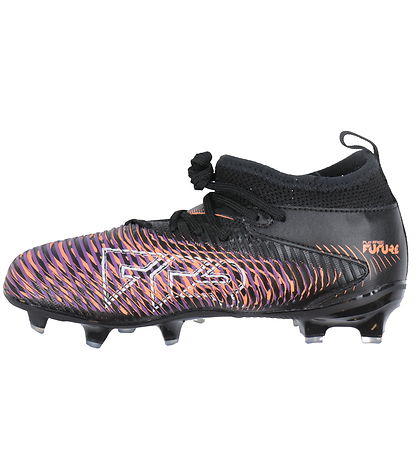 Puma Fotballsko - Fremtidige 8 kamper FG/AG Jr - Svart/Hvit/Glow