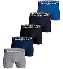 Björn Borg Boxers - 5-Pack - Blue/Black/Grey