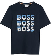 T-Shirt BOSS - Marine av. Imprimé