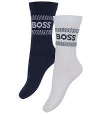 BOSS Socks - 2-Pack - Navy/White