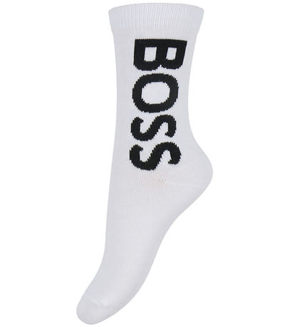 BOSS Socken - 2er-Pack - Weiß m. Schwarz