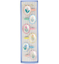 Meri Meri Hair Clips - 6-Pack - 4 cm - Flower Cameo