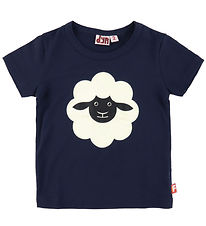 T-Shirt DYR-Cph - Grognement d'animal - Marine av. Mouton