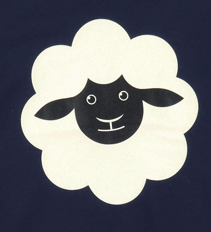 DYR-Cph T-shirt - Djurmor - Marinblå m. Får