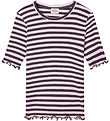 Mads Nørgaard T-shirt - Rib - Tuviana - Parisian Night/Parfait P