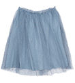 The New Kjol - Tyll - Tyll - Ashley Blue/Gold m. Guldprickig
