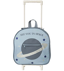 That's Mine Suitcase - Tris - Blue w. Glitter Space
