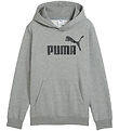 Puma Kapuzenpullover - Grau Meliert m. Schwarz