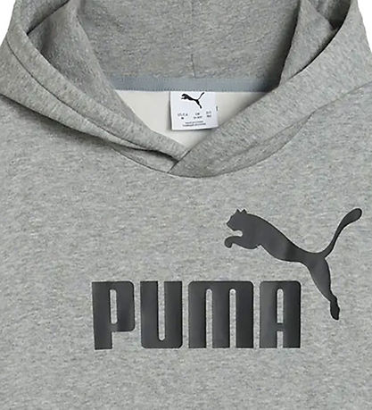 Puma Kapuzenpullover - Grau Meliert m. Schwarz
