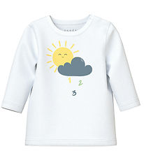 Name It Bluse - NbmVacion - Bright White/Sonntag Ente Cloud