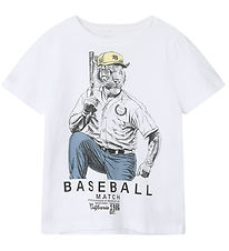 Name It T-Shirt - NkmDoy - Bright White/Spring LAKE