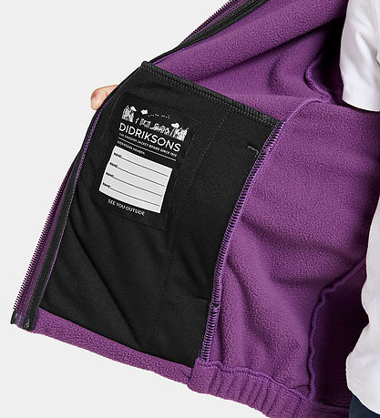 Didriksons Fleece Jacket - Nutmeg - Grape