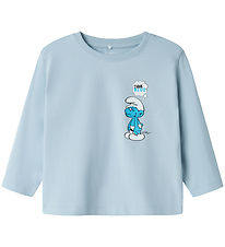 Name It Bluse - NmmFys - Celestial Blue m. Schlumpf