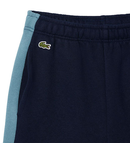 Lacoste 스웨트 반바지 - 네이비 블루/라임스톤 포함 로고