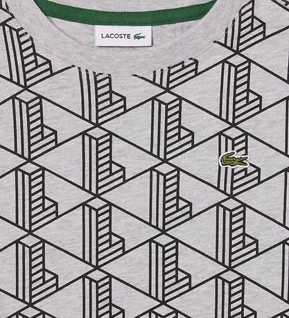 Lacoste 티셔츠 - 실버/차인/블랙 포함 로고/프린트