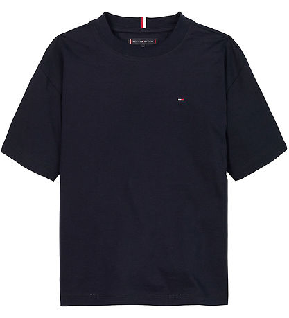 Tommy Hilfiger Stuttermabolur - Essential - Dark Nótt Dökkblátt