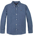 Tommy Hilfiger Overhemd - Denim Chambray - Denim Medium+ Wassen