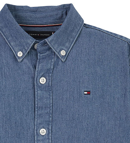 Tommy Hilfiger Shirt - Denim Chambray - Denim Medium+ Wash