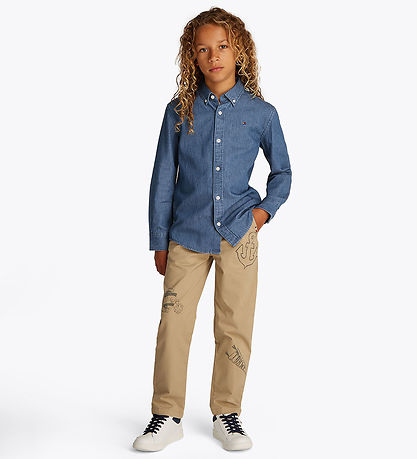 Tommy Hilfiger Shirt - Denim Chambray - Denim Medium+ Wash