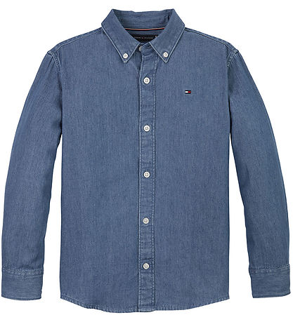 Tommy Hilfiger Shirt - Denim Chambray - Denim Medium+ Wash