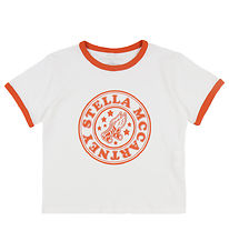 Stella McCartney Kids T-Shirt - Weiß/Rot