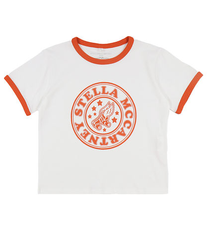 Stella McCartney Kids 티셔츠 - 흰색/빨간색