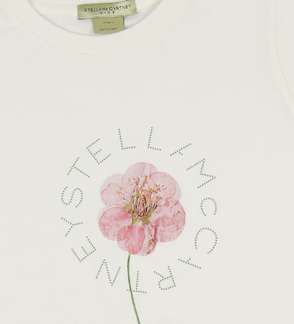 Stella McCartney Kids 티셔츠 - 아이보리 포함 꽃