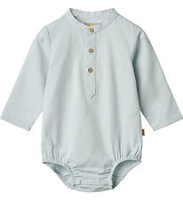 Wheat Shirt Bodysuit L/æ - Victor - Light Blue Chambray