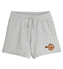 Mini Rodini Sweat Shorts - Flounder - Grey Melange