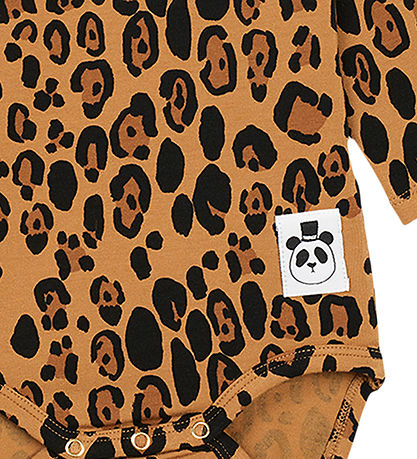 Mini Rodini Bodysuit l/s - Basic - Leopard