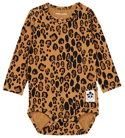 Mini Rodini Bodysuit l/s - Basic - Leopard