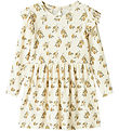Lil' Atelier Jurk - Rib - NmfGavo - Tortelduif/Lemon