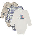 Hust and Claire Bodysuit L/æ - 3-Pack - Bertram - Cement