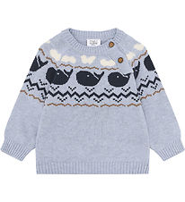 Hust and Claire Bluse - Strick - Pilou - Sky Melange