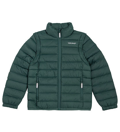 Viking Down Jacket/Waistcoat - Aery Light Down - Dark Green