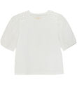 Creamie T-shirt - Embroidery Anglaise - Cloud w. Pointelle
