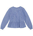 Creamie Tröja - Vävd Stripe - Bländande Blue