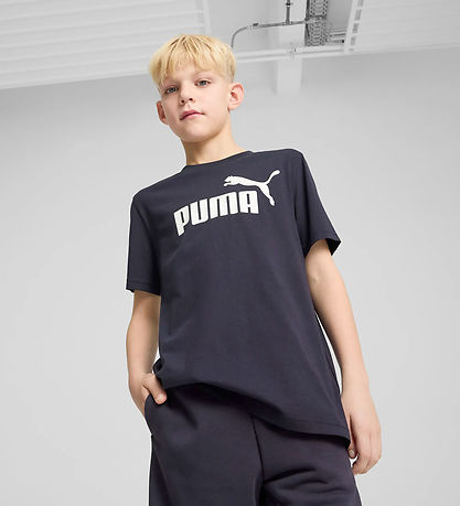 Puma Stuttermabolur - Nei. 1 Lógó - Nýtt Dökkblátt