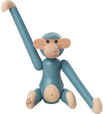 Kay Bojesen Wooden figure - Monkey - Mini - Vintage Blue