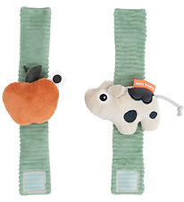 Done by Deer Wrist rattle set - 2-Pack - Dotti - Green