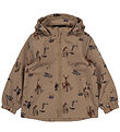 Mikk-Line Lightweight Jacket - Kelp w. Forest Animals