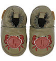 Mikk-Line Soft Sole Leather Shoes - Kelp