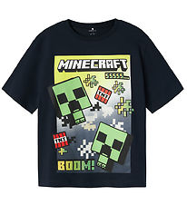 Name It T-Shirt - NkmMus Minecraft - Navy Blazer