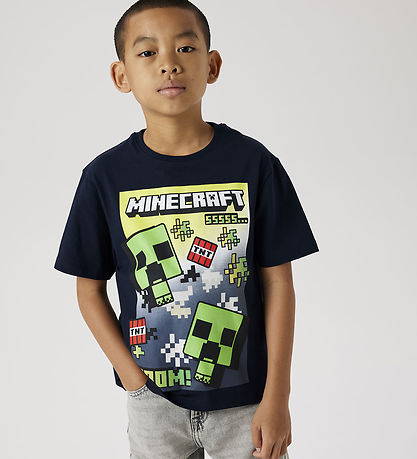 Name It T-shirt - NkmMus Minecraft - Navy Blazer