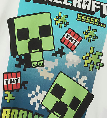 Name It T-shirt - NkmMus Minecraft - Cloud Dancer w. Print
