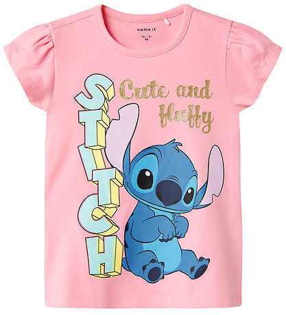 Name It Stuttermabolur - NmfFolly Stitch - Bleikt Frosting
