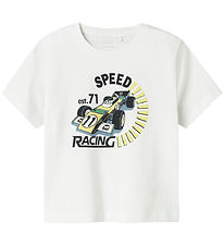 Name It T-Shirt - NmmVictor - Bright White/Speed Racing