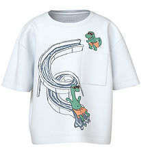 Name It T-Shirt - NmmVilian - Bright White/Pool