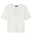 LMTD T-shirt - NlfFos - White Alyssum/Sandshell Embroidery w. Pr
