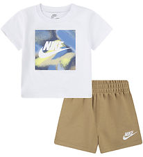 Nike Shorts Set - T-Shirt/Shorts - Fallschirmbeige